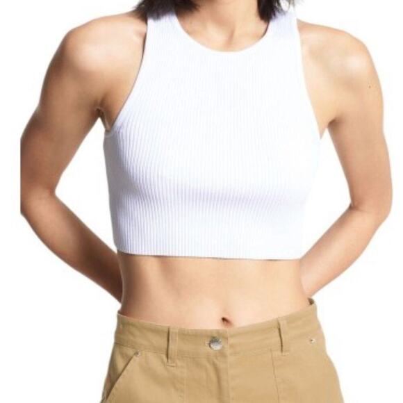 BABATON SCULPT CROPPED‎ RIBBED TOP SIZE M - Picture 1 of 8